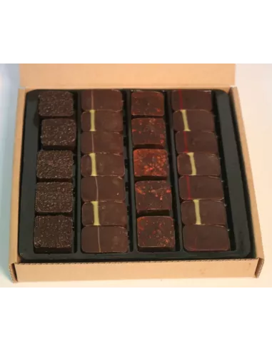 coffret dégustation  cru cacao 24 chocolats