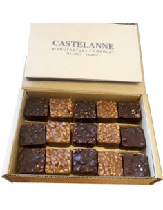Coffret de chocolat noisette praliné amande