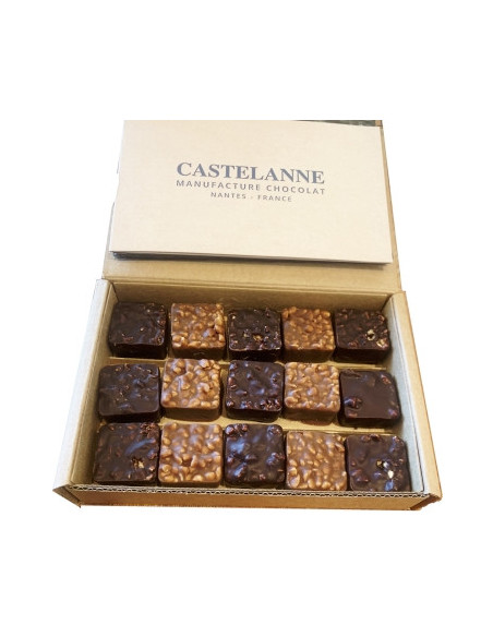 Coffret de chocolat noisette praliné amande