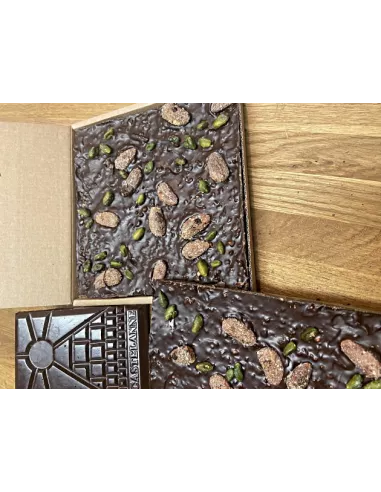 Tablette Chocolat au lait, fourée Caramel et Fleur de sel