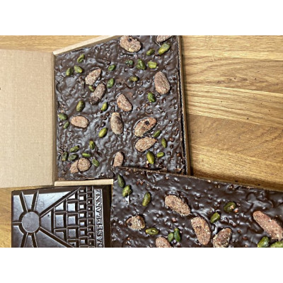 Tablette Chocolat au lait, fourée Caramel et Fleur de sel