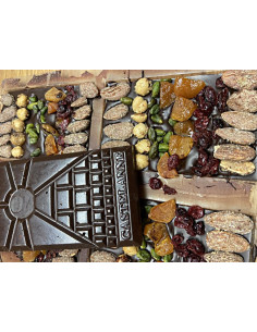 Tablette de chocolat noir et fruits secs | Gourmandises haut de gamme
