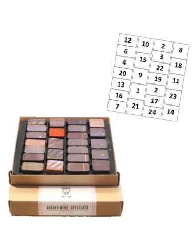 Coffret 24 chocolats haut de gamme | Chocolat en ligne