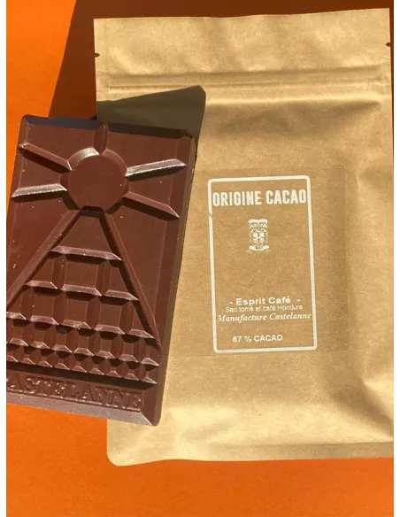 Tablette chocolat noir 100% Pérou, sans sucre