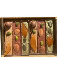 bouchées pralinés : Noisette, Framboise, Courge