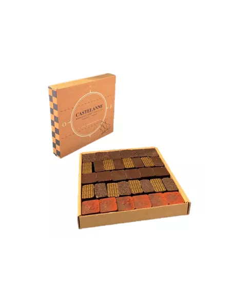 coffret dégustation  cru cacao 24 chocolats