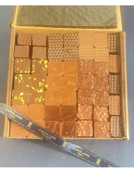 Coffret de chocolats au praliné
