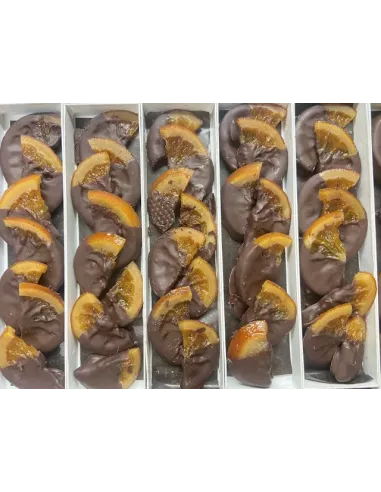 Tranches d\'orange confites chocolat