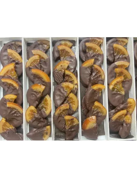 Tranches d\'orange confites chocolat