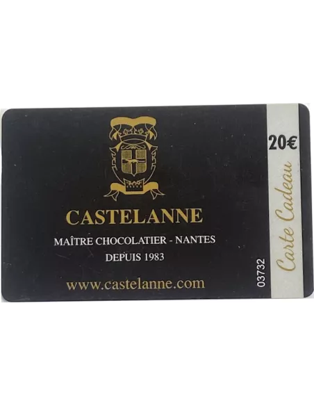 Carte cadeau 20€ Chocolat castelanne