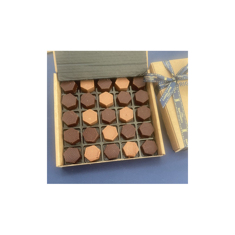Coffret de chocolats au praliné