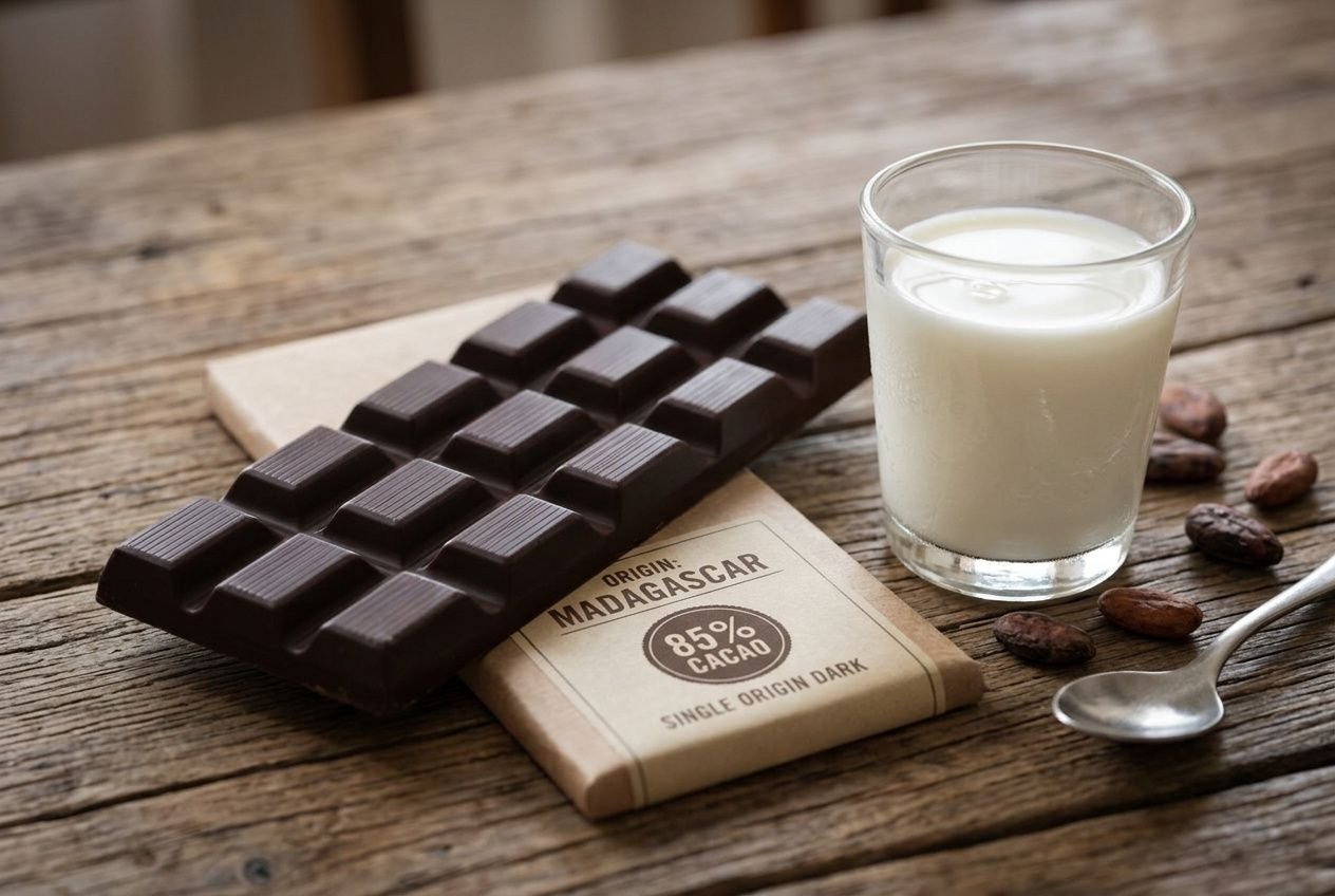 Y a-t-il du lait dans le chocolat noir ? Composition et différence avec le chocolat au lait
