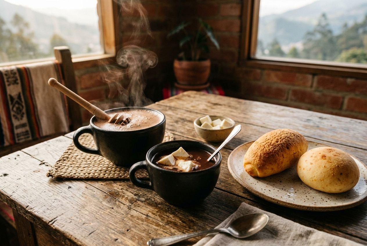 Chocolat chaud au fromage : la tradition colombienne santafereño