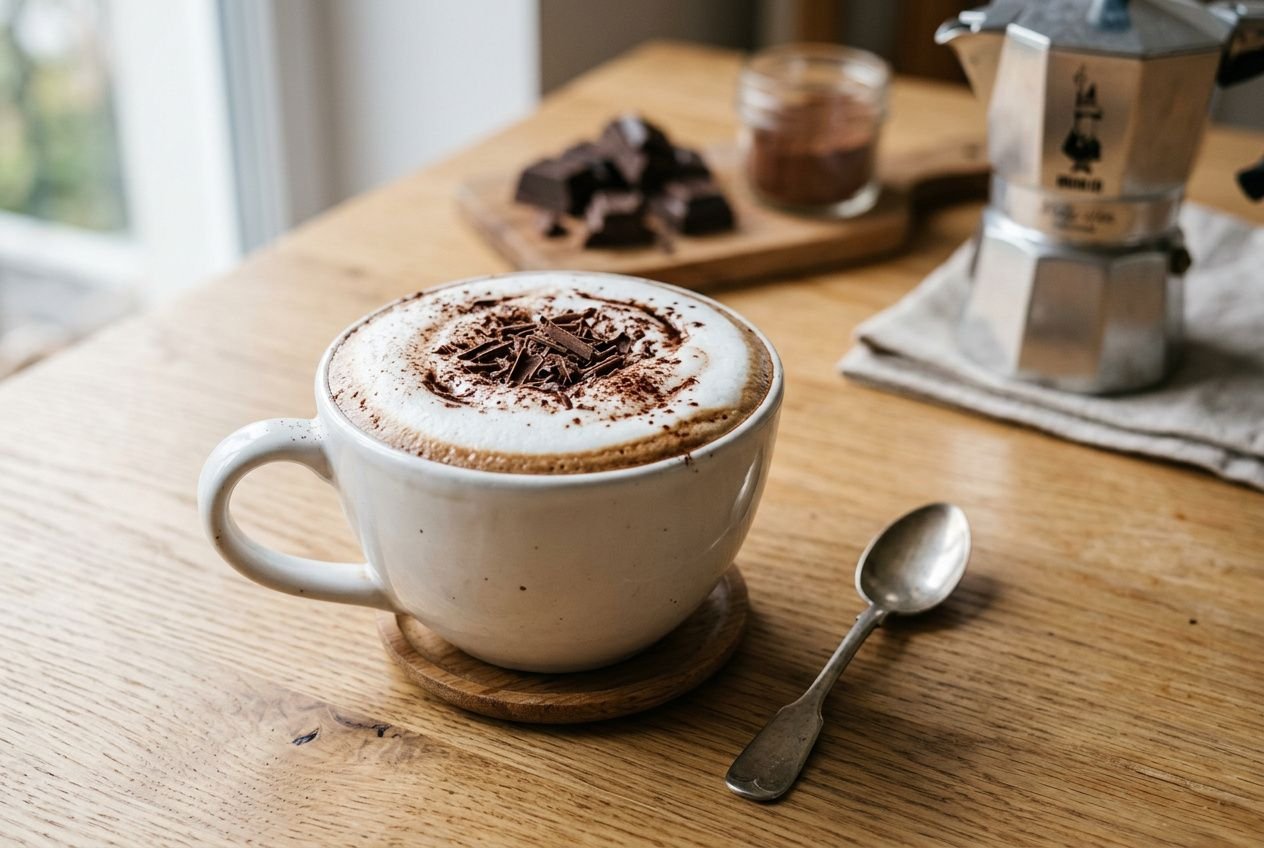 Recette du mocaccino : café gourmand au chocolat maison